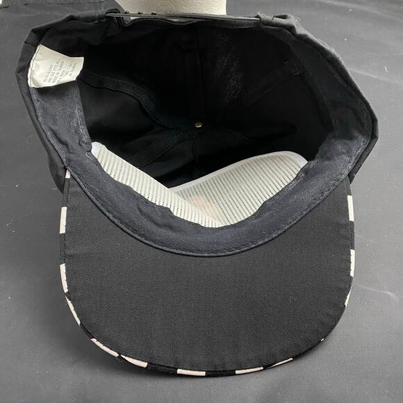 Vintage Seagram's 7 Checkered Bill Racing Cap Black Red Crown Hat - Picture 5 of 6